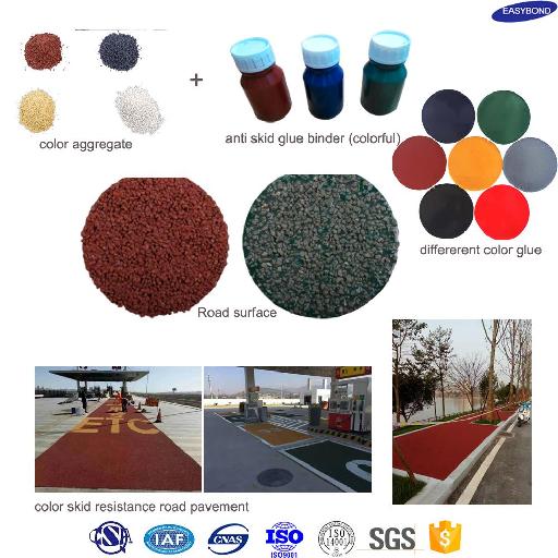 what is colored road pavement materials ?