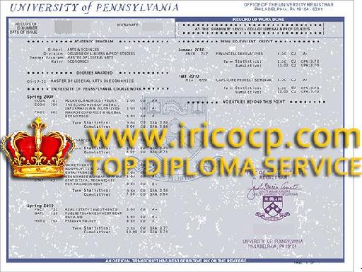University of pennsylvania certificate, buy UP fake degree